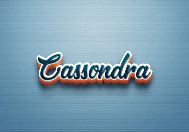 Free photo of Cursive Name DP: Cassondra