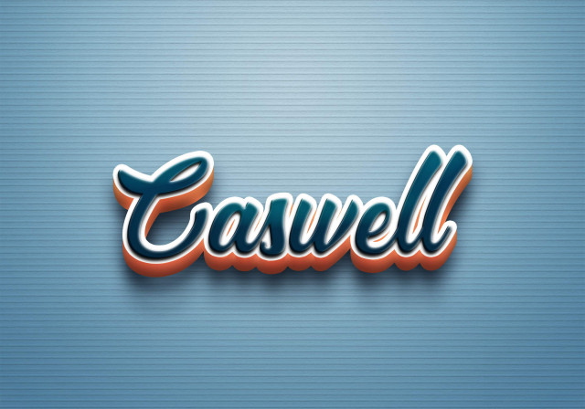 Free photo of Cursive Name DP: Caswell