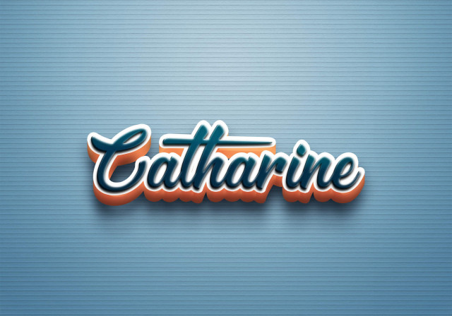 Free photo of Cursive Name DP: Catharine