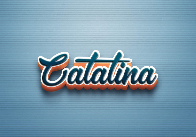 Free photo of Cursive Name DP: Catalina