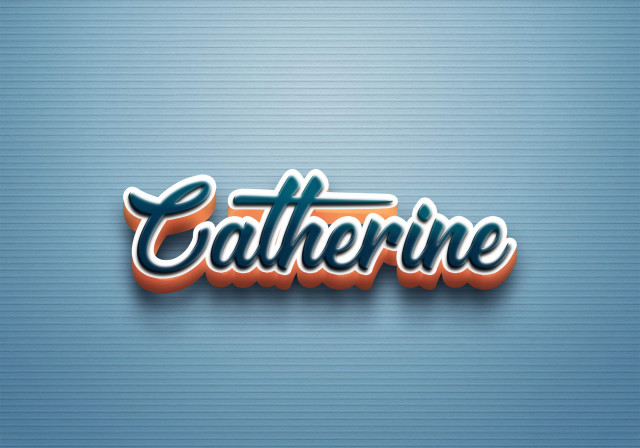 Free photo of Cursive Name DP: Catherine