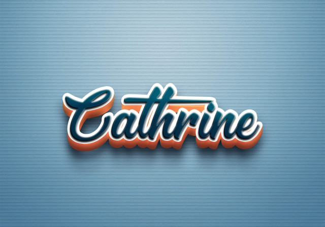 Free photo of Cursive Name DP: Cathrine