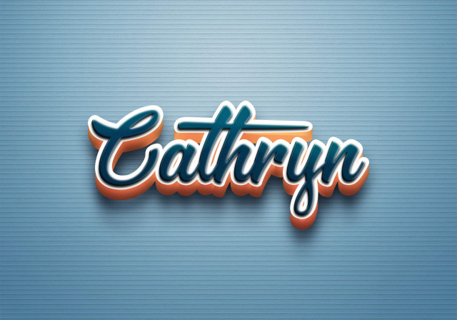 Free photo of Cursive Name DP: Cathryn