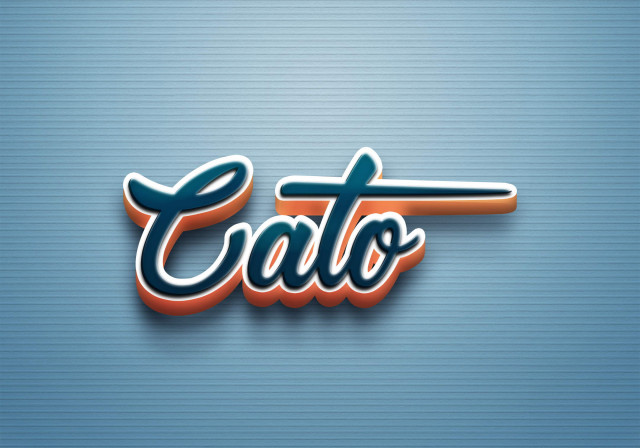 Free photo of Cursive Name DP: Cato
