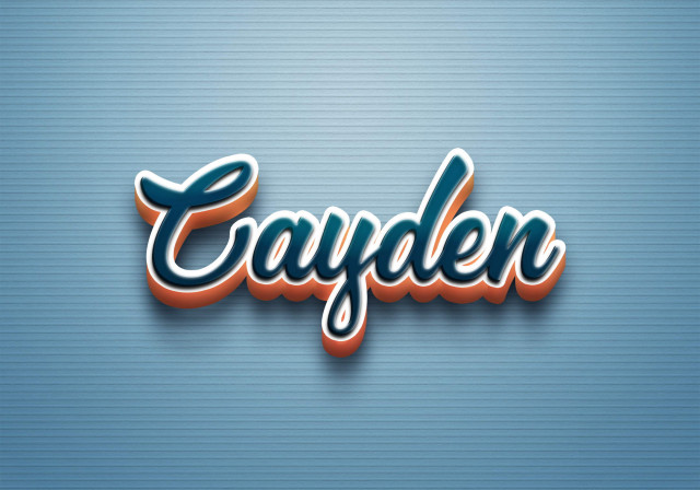 Free photo of Cursive Name DP: Cayden