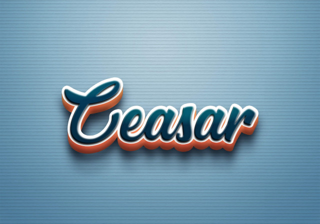 Free photo of Cursive Name DP: Ceasar