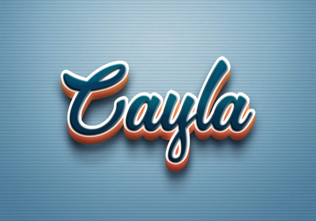 Free photo of Cursive Name DP: Cayla