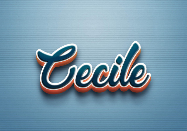 Free photo of Cursive Name DP: Cecile