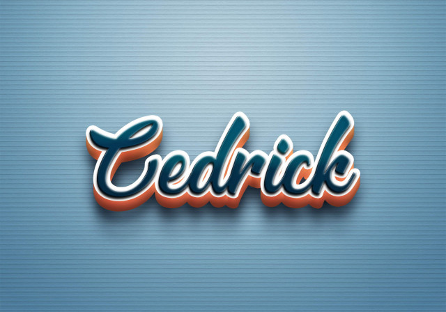 Free photo of Cursive Name DP: Cedrick