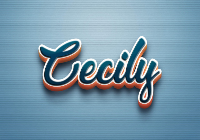 Free photo of Cursive Name DP: Cecily