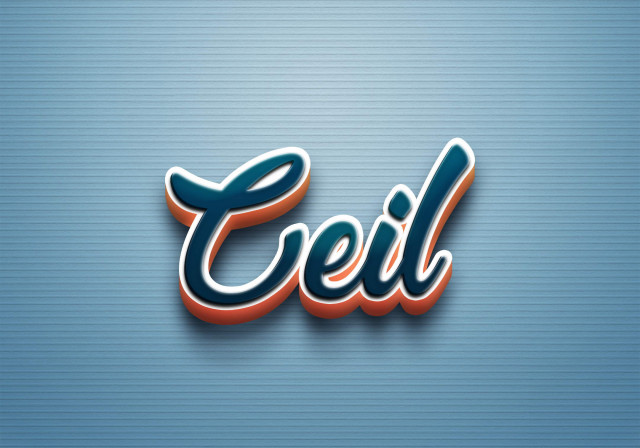 Free photo of Cursive Name DP: Ceil