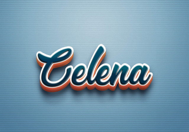 Free photo of Cursive Name DP: Celena