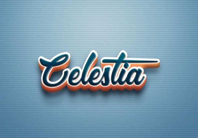 Free photo of Cursive Name DP: Celestia