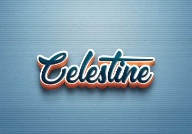 Free photo of Cursive Name DP: Celestine