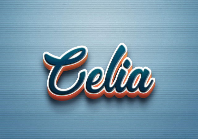 Free photo of Cursive Name DP: Celia