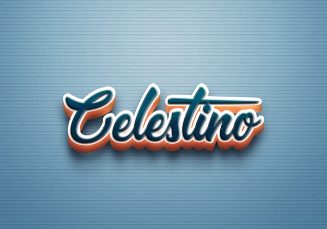 Free photo of Cursive Name DP: Celestino