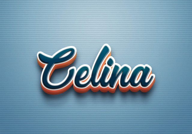 Free photo of Cursive Name DP: Celina