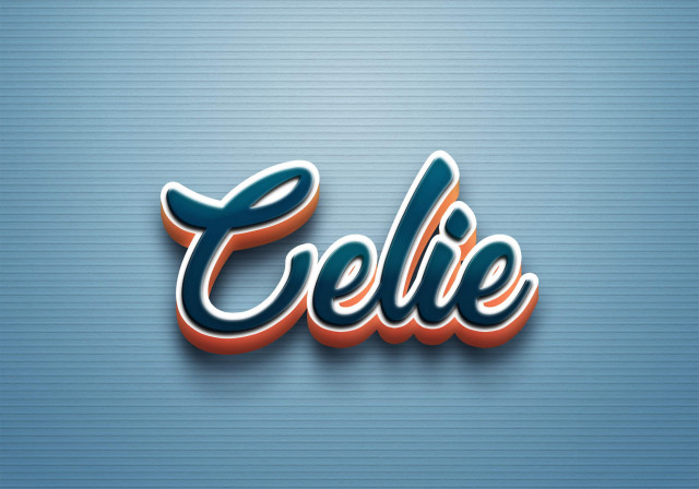 Free photo of Cursive Name DP: Celie