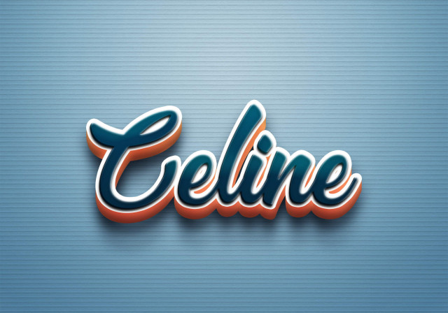 Free photo of Cursive Name DP: Celine