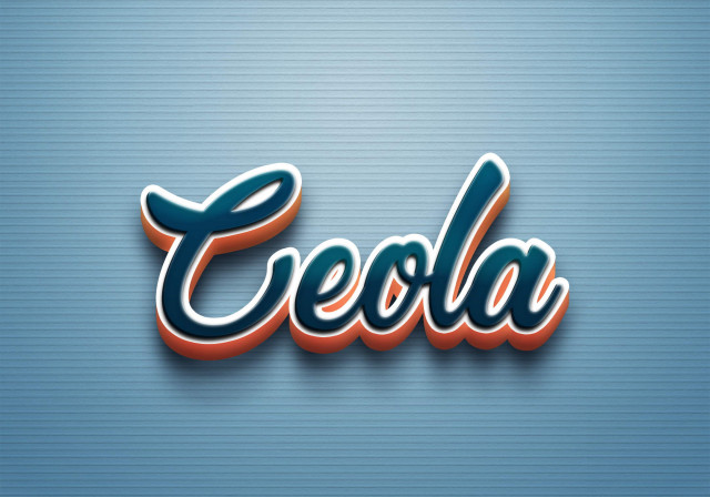 Free photo of Cursive Name DP: Ceola