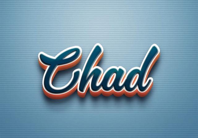 Free photo of Cursive Name DP: Chad