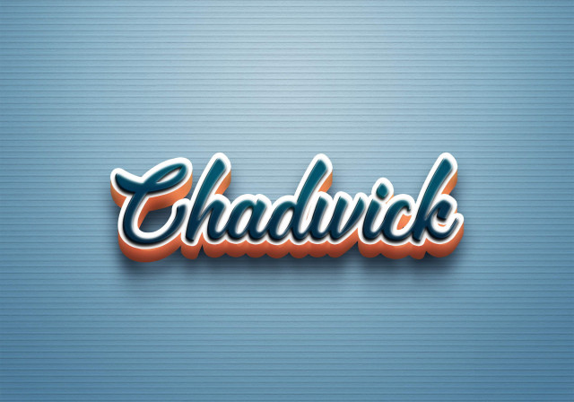 Free photo of Cursive Name DP: Chadwick