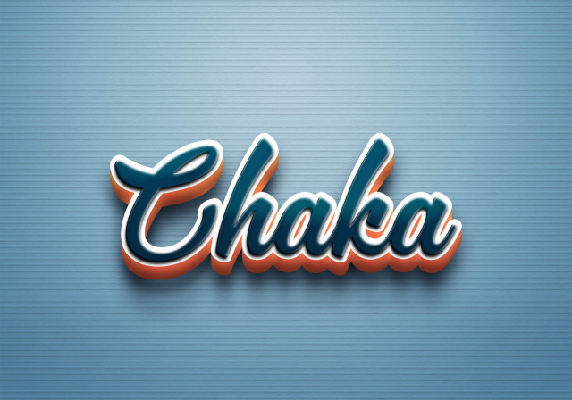 Free photo of Cursive Name DP: Chaka