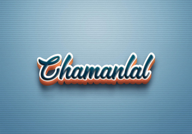 Free photo of Cursive Name DP: Chamanlal
