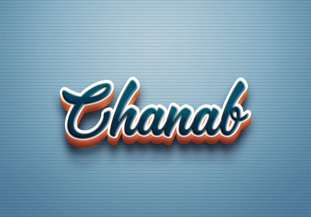 Free photo of Cursive Name DP: Chanab