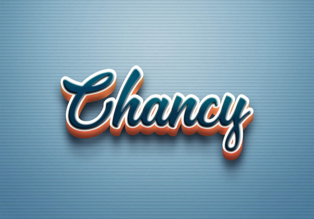 Free photo of Cursive Name DP: Chancy