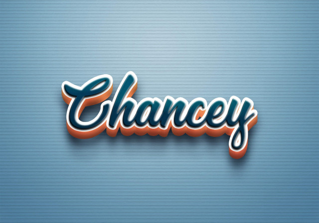 Free photo of Cursive Name DP: Chancey