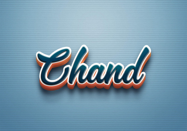 Free photo of Cursive Name DP: Chand