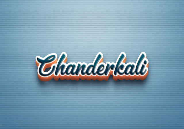 Free photo of Cursive Name DP: Chanderkali