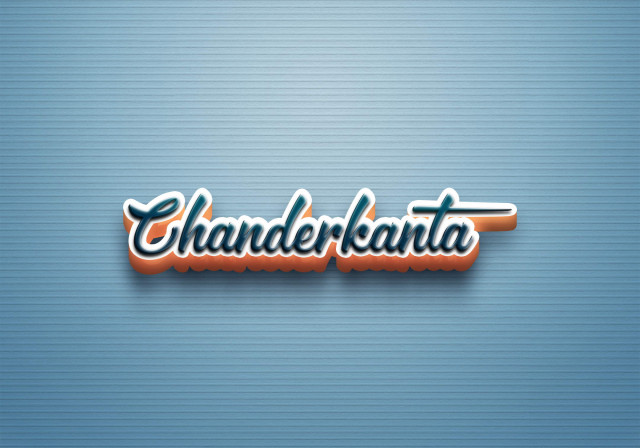 Free photo of Cursive Name DP: Chanderkanta