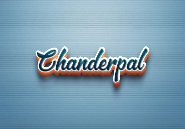 Free photo of Cursive Name DP: Chanderpal