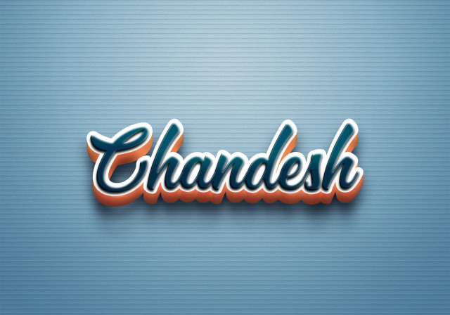 Free photo of Cursive Name DP: Chandesh