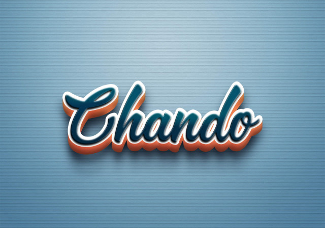 Free photo of Cursive Name DP: Chando