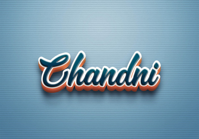 Free photo of Cursive Name DP: Chandni