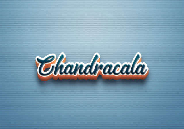 Free photo of Cursive Name DP: Chandracala