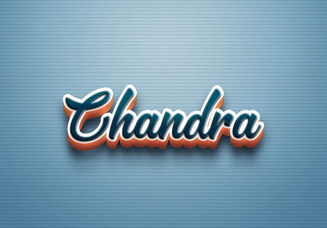 Free photo of Cursive Name DP: Chandra