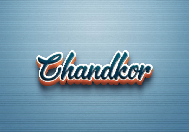 Free photo of Cursive Name DP: Chandkor