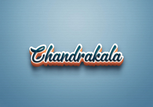 Free photo of Cursive Name DP: Chandrakala