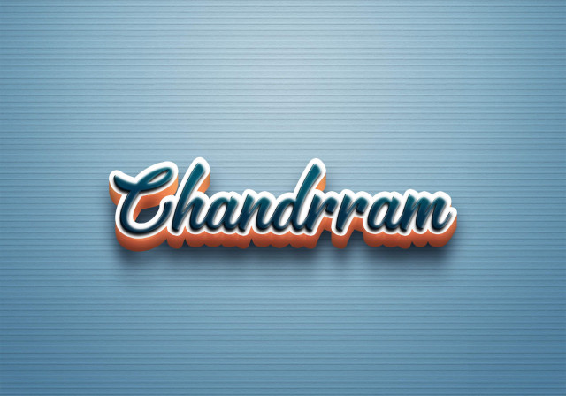 Free photo of Cursive Name DP: Chandrram