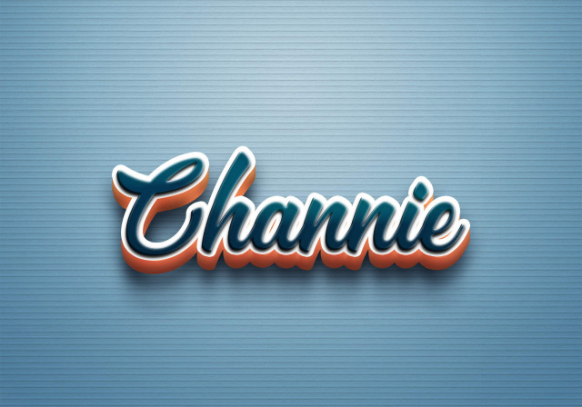 Free photo of Cursive Name DP: Channie