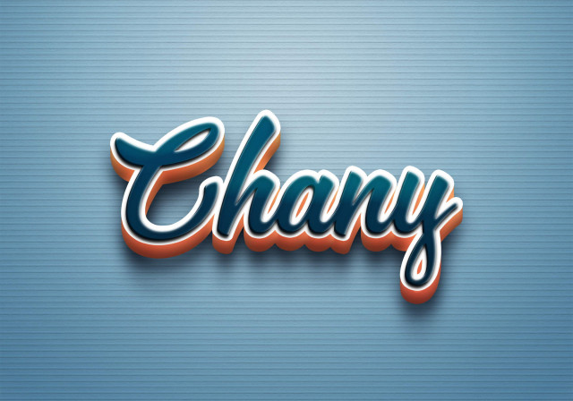 Free photo of Cursive Name DP: Chany