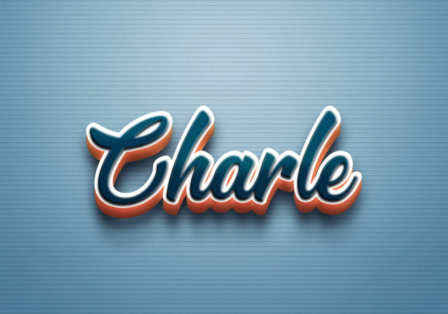 Free photo of Cursive Name DP: Charle