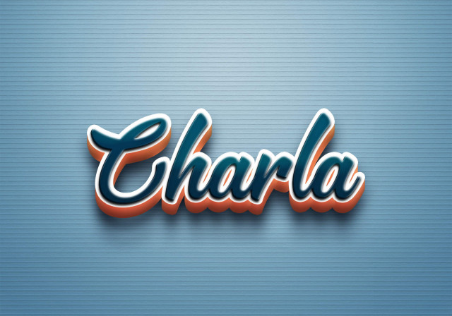 Free photo of Cursive Name DP: Charla