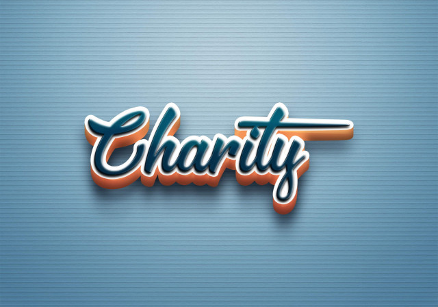 Free photo of Cursive Name DP: Charity