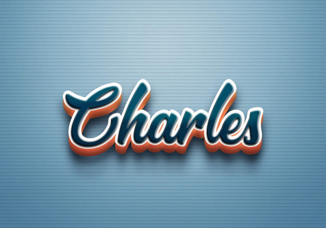 Free photo of Cursive Name DP: Charles