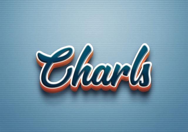 Free photo of Cursive Name DP: Charls